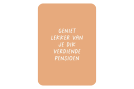 Kaart - Geniet van je pensioen