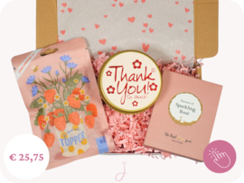 Bedankt cadeau "Thanks a lot"- Cadeaubox