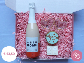 Cadeau nieuw huis "Sparkling new home" - Cadeaubox