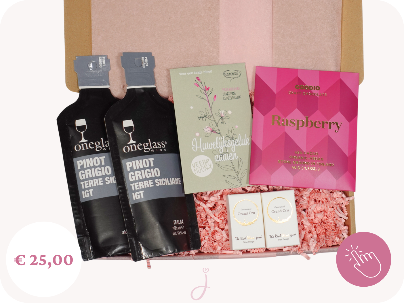 Huwelijkscadeau "Liefde & Feest"- Brievenbus cadeau
