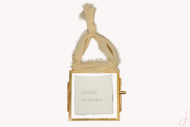Brievenbus cadeau Vriendin van goud - Cadeau voor een vriendin