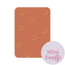 Mini kaartje - Smiley