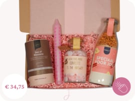 Weer thuis cadeau "Welkom thuis" - Cadeaubox