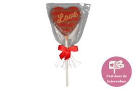 LOVE chocolade lolly