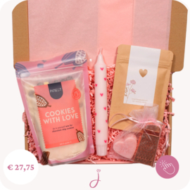 Cadeau voor Moederdag Cookies & Hearts - Brievenbus cadeau