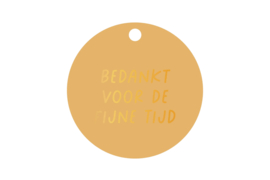 Cadeaulabel - Bedankt voor de fijne tijd