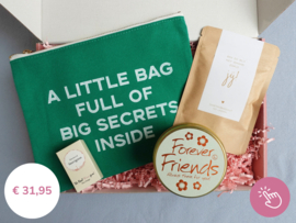 Cadeau vriendin " Little green bag" - Cadeaubox