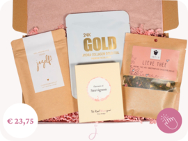 Selfcare cadeau "Golden" - Brievenbus cadeau