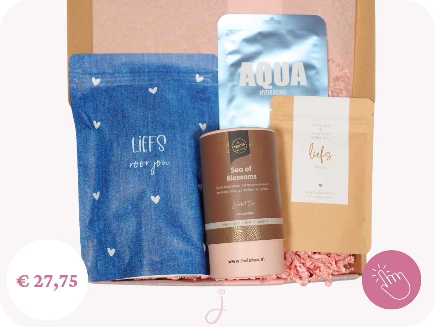 Sterkte cadeau "Lots of love" -  Cadeaubox