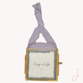 Verhuis cadeau  "Huisje vol liefde & geluk" - Brievenbus cadeau