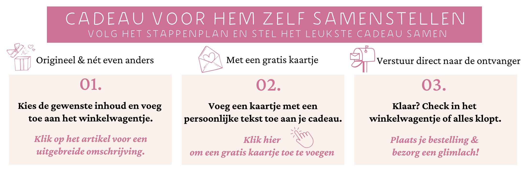 Cadeaupakket voor een man bezorgen