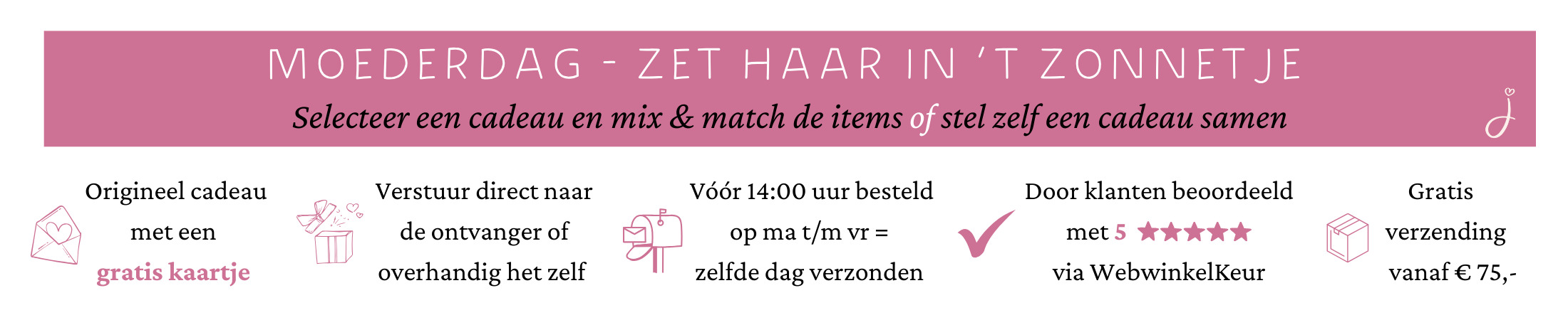 Moederdag cadeau bezorgen