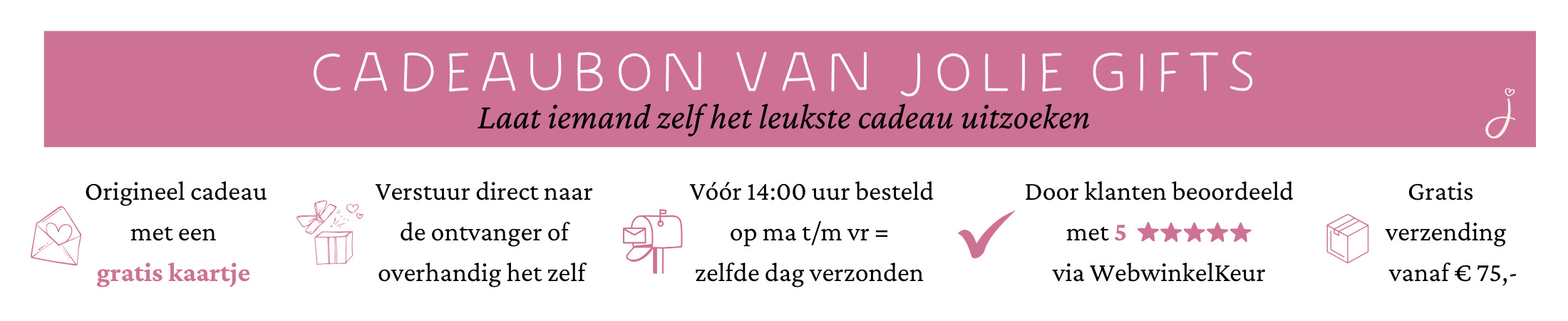 Cadeaubon Jolie Gifts