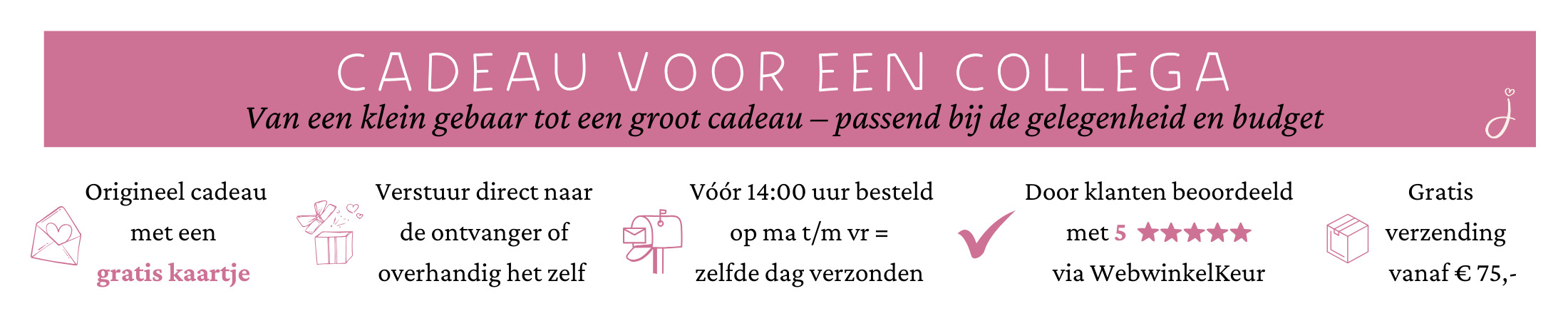 Cadeau collega bezorgen