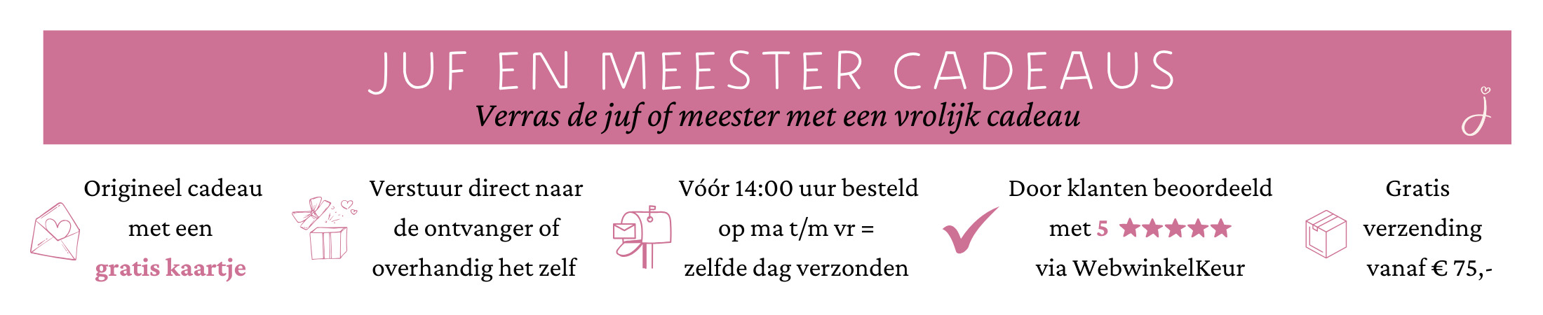 Juf & meester cadeau bestellen
