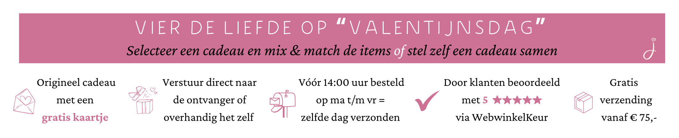 Valentijnsdag cadeau bezorgen