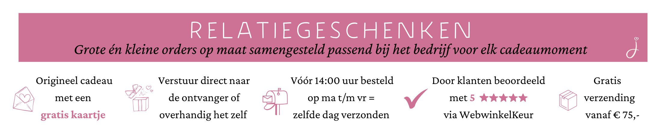 Zakelijk relatiegeschenk bezorgen