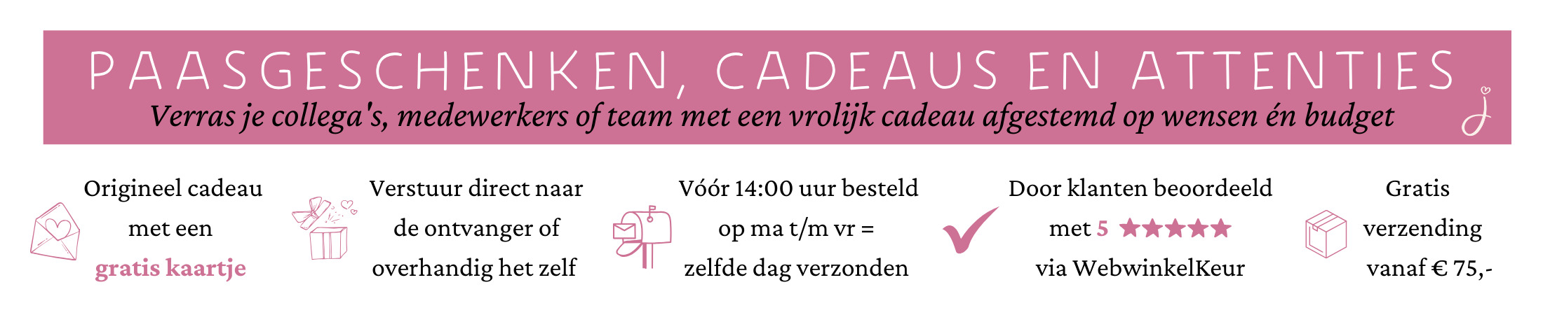 Zakelijk Paascadeau bezorgen