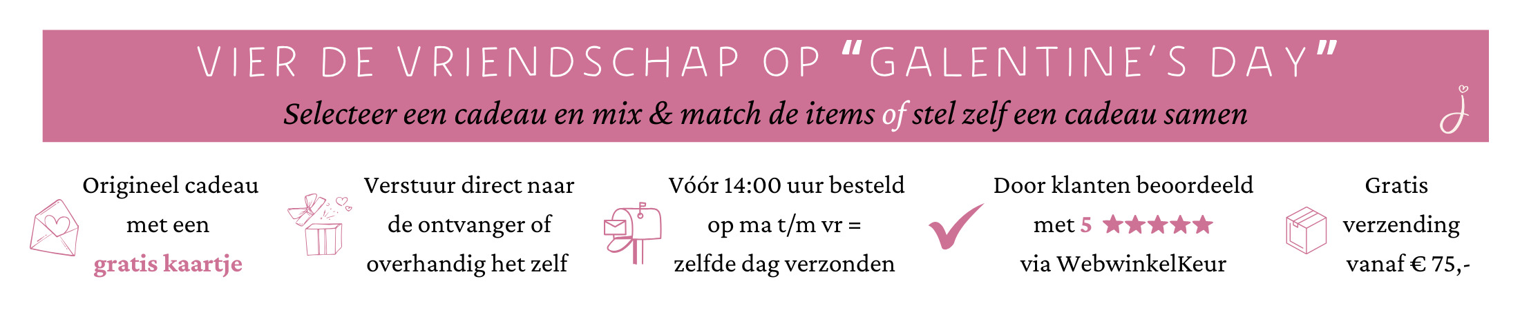 Galentine's day cadeau bezorgen
