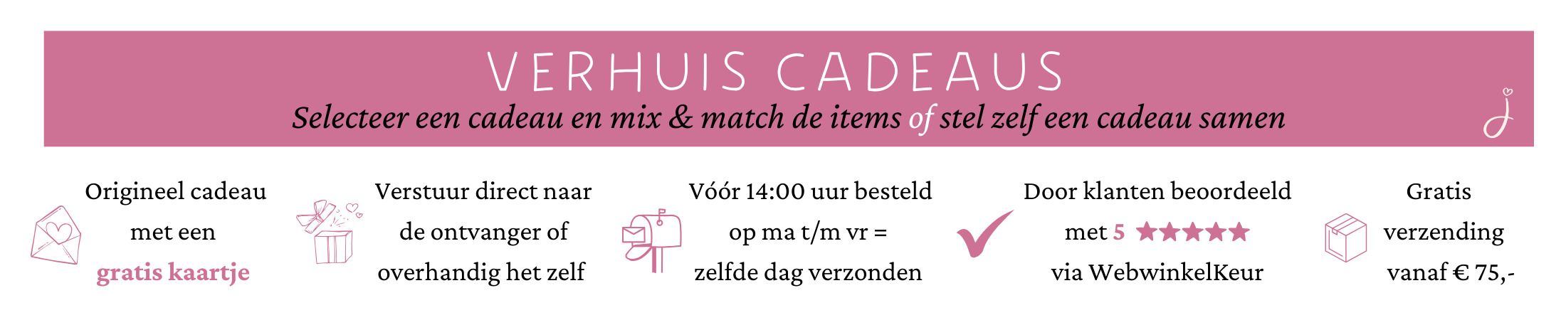 Verhuis cadeau bezorgen