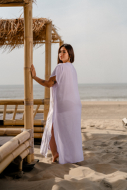 Long Kaftan Rantai White