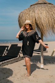 Slip Dress Tangan Black