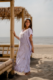 Long Kaftan Rantai White