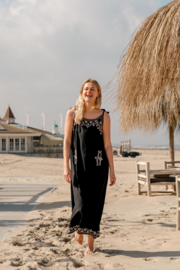 Long Dress Tassel Black
