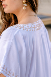Short Kaftan Matahari White