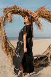 Long Kaftan Rantai Black