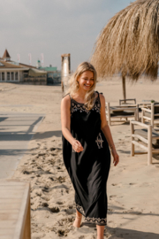 Long Dress Tassel Black