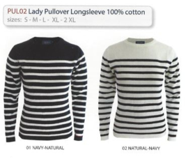 Pul 02: Lady Pullover Longsleeve 100% cotton