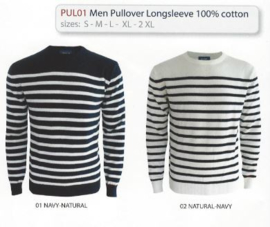 Pul 01: Men Pullover Longsleeve 100% cotton