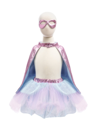Super girl lila gold outfit