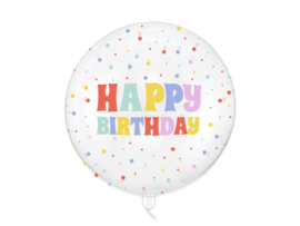 Happy Birthday Orbz 60 cm