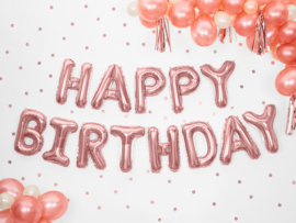 Party Deco Happy birthday rosé