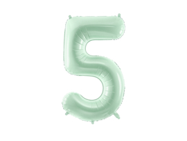 Party Deco mint cijfer 72 cm ( altijd op voorraad)