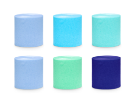 Crepe papier blue