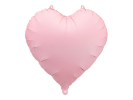 Party Deco matte lichtroze hartje
