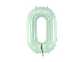 Party Deco mint cijfer 72 cm ( altijd op voorraad)