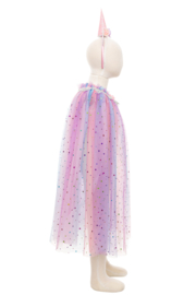 Rainbow unicorn cape & haarbandje