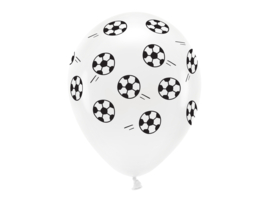 Party Deco Voetbal ballon 6 stuks