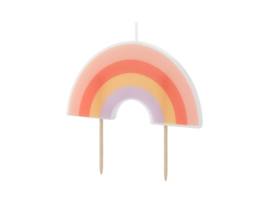 Regenboog kaarsje