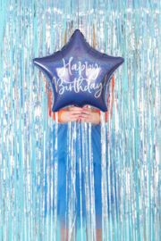 Party Deco blue Happy Birthday ster