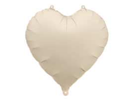 Party Deco beige hartje mat