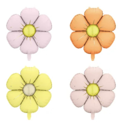 Party Deco Daisy setje van 4 ballonnen