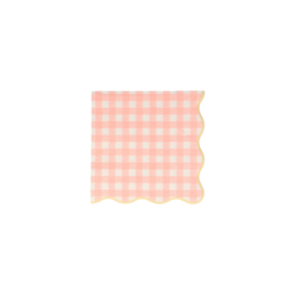Meri Meri Gingham servetten 20 stuks