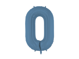 Party Deco navy cijfer 86 cm ( altijd op voorraad)