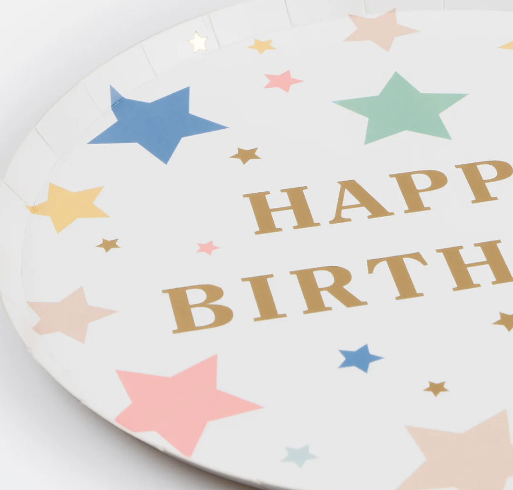Meri Meri happy birthday star bordjes