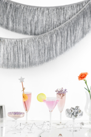 Party Deco fringe zilver slinger